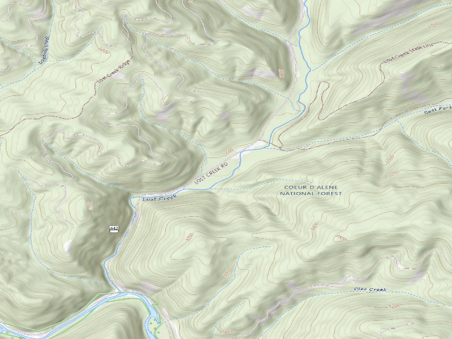 USGS topographic map of Fire Prev. Disp. Site #156B
