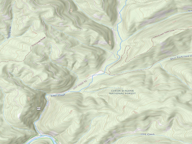 USGS topographic map of Fire Prev. Disp. Site #158