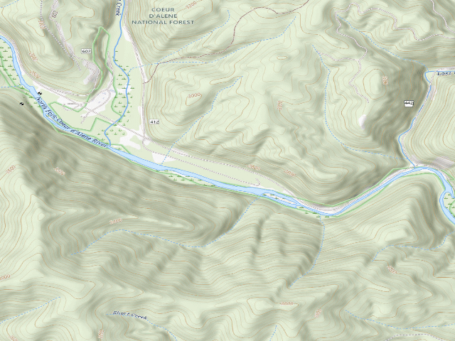 USGS topographic map of Fire Prev. Disp. Site #161B
