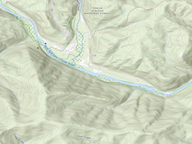 USGS topographic map of Fire Prev. Disp. Site #161G