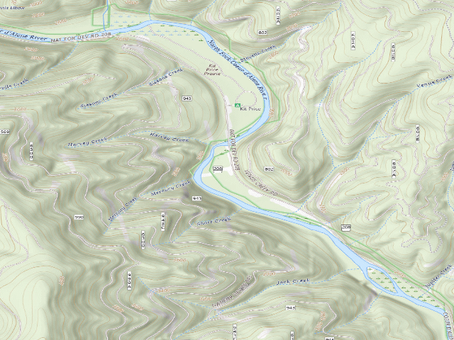 USGS topographic map of Fire Prev. Disp. Site #164D