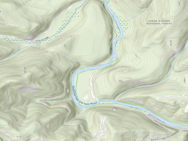 USGS topographic map of Fire Prev. Disp. Site #172K