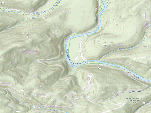 USGS topographic map of Fire Prev. Disp. Site #172O