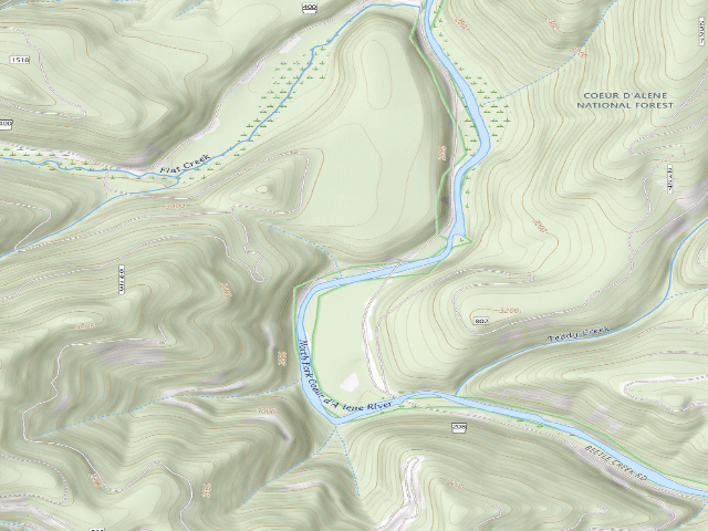 USGS topographic map of Fire Prev. Disp. Site #173