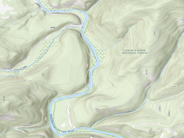 USGS topographic map of Fire Prev. Disp. Site #175