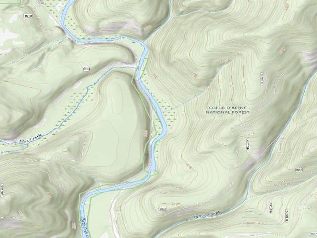 USGS topographic map of Fire Prev. Disp. Site #176C