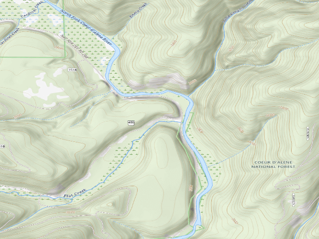 USGS topographic map of Fire Prev. Disp. Site #177