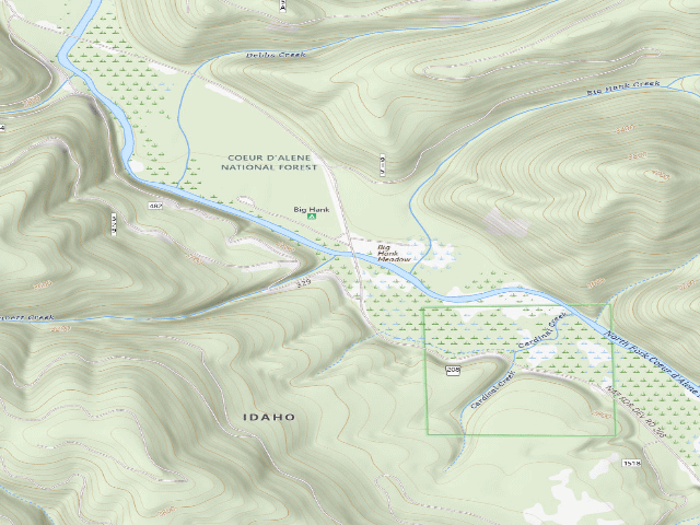 USGS topographic map of Fire Prev. Disp. Site #180A