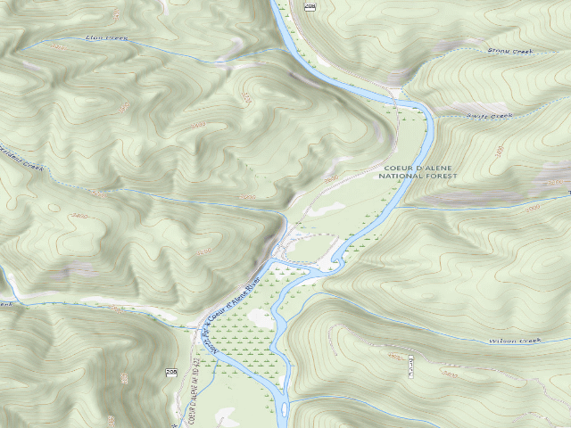 USGS topographic map of Fire Prev. Disp. Site #188