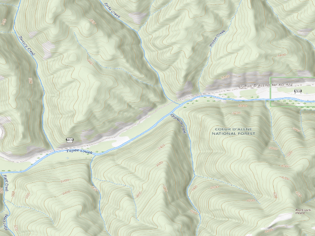 USGS topographic map of Fire Prev. Disp. Site #192B