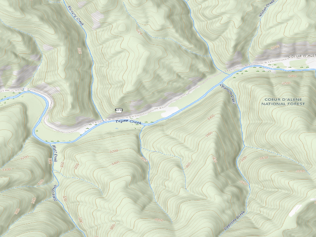 USGS topographic map of Fire Prev. Disp. Site #192I