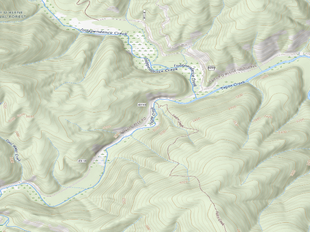 USGS topographic map of Fire Prev. Disp. Site #198