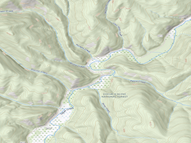 USGS topographic map of Fire Prev. Disp. Site #203A