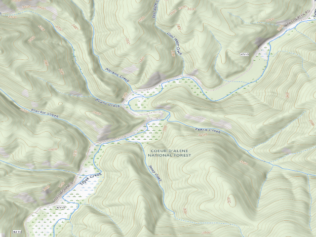 USGS topographic map of Fire Prev. Disp. Site #204