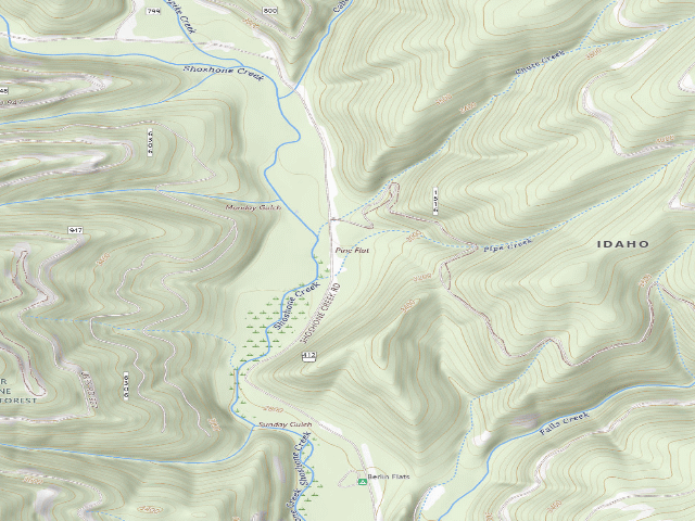 USGS topographic map of Fire Prev. Disp. Site #233D