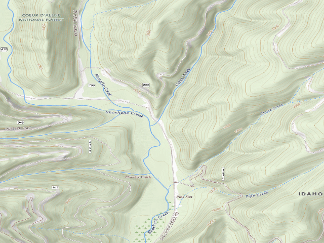 USGS topographic map of Fire Prev. Disp. Site #234