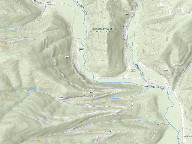 USGS topographic map of Fire Prev. Disp. Site #236C