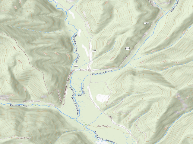 USGS topographic map of Fire Prev. Disp. Site #257