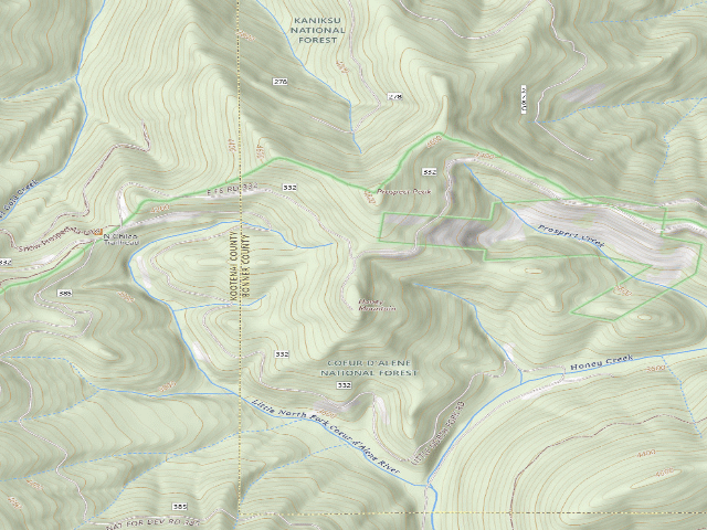 USGS topographic map of Fire Prev. Disp Site #291