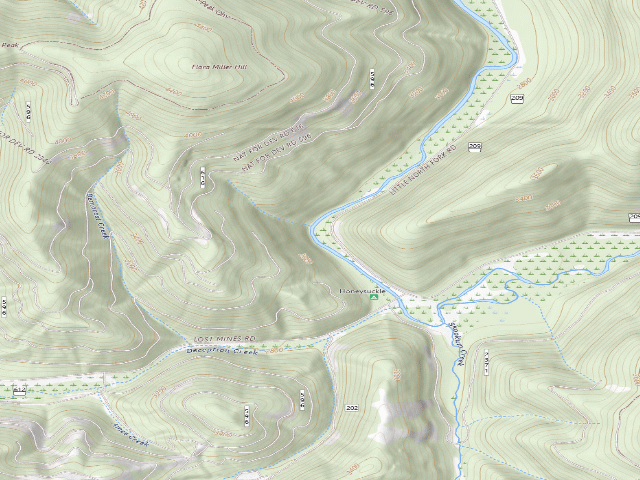 USGS topographic map of Fire Prev. Disp. Site #42B