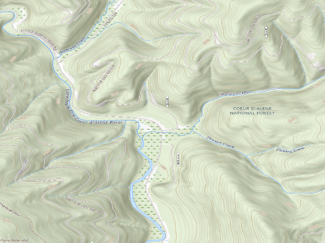 USGS topographic map of Fire Prev. Disp. Site #49B