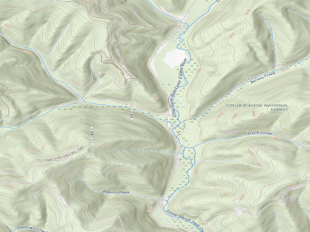 USGS topographic map of Fire Prev. Disp. Site #74