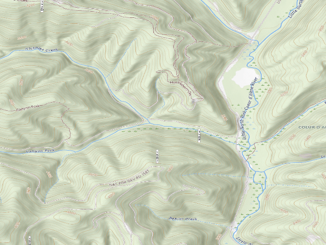 USGS topographic map of Fire Prev. Disp. Site #75A