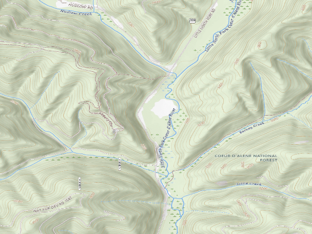 USGS topographic map of Fire Prev. Disp. Site #76A