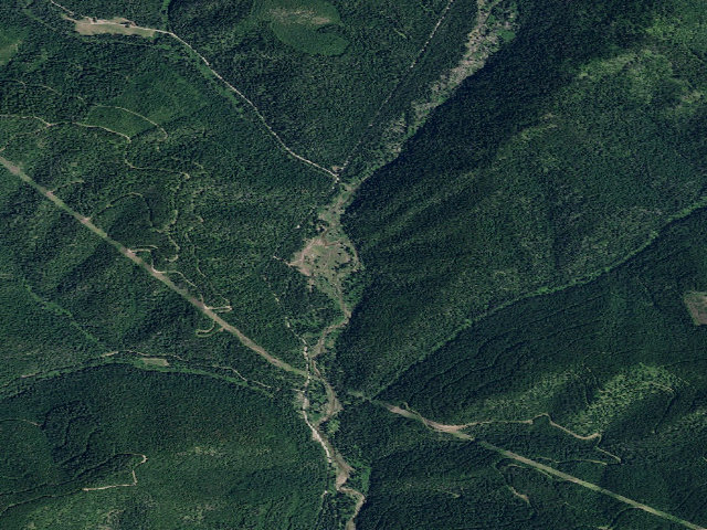 Aerial image of Fire Prev. Disp. Site #76D