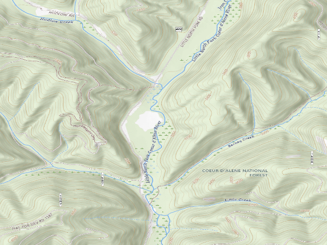 USGS topographic map of Fire Prev. Disp. Site #76D