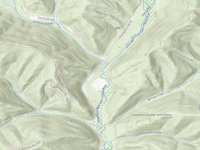 USGS topographic map of Fire Prev. Disp. Site #76H