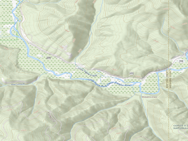 USGS topographic map of Fire Prevention Disp. Site #11
