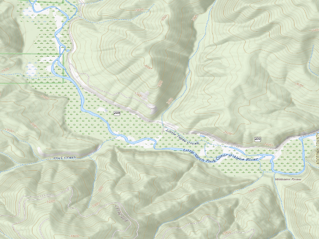 USGS topographic map of Fire Prevention Disp. Site #12