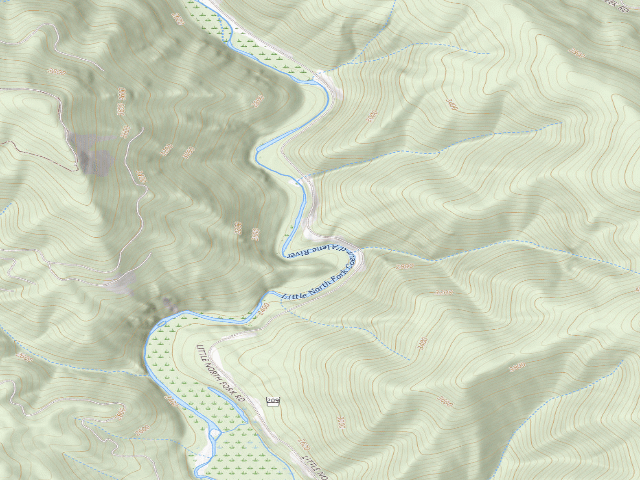 USGS topographic map of Fire Prevention Disp. Site #23