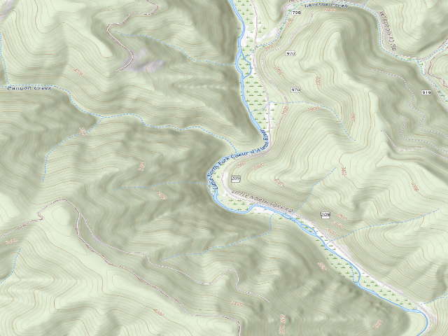 USGS topographic map of Fire Prevention Disp. Site #25