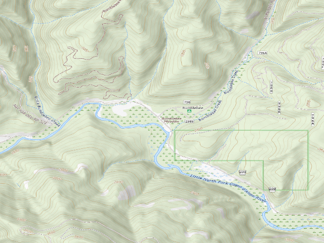 USGS topographic map of Fire Prevention Disp. Site #35