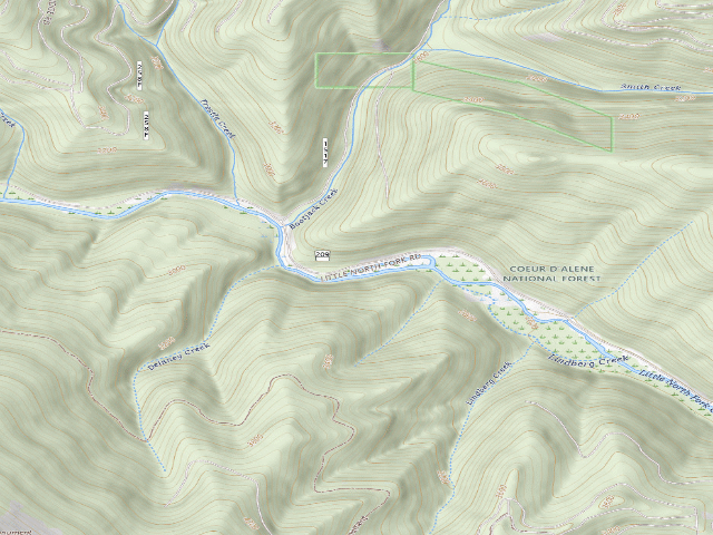 USGS topographic map of Fire Prevention Disp. Site #35