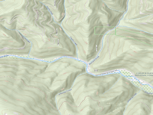 USGS topographic map of Fire Prevention Disp. Site #39