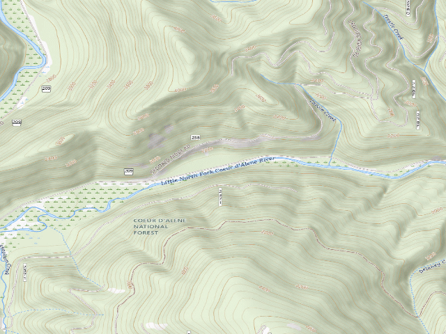 USGS topographic map of Fire Prevention Disp. Site #41