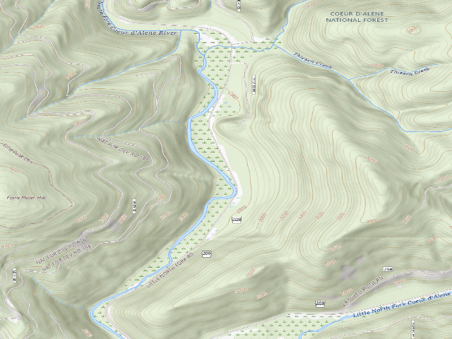 USGS topographic map of Fire Prevention Disp. Site #45