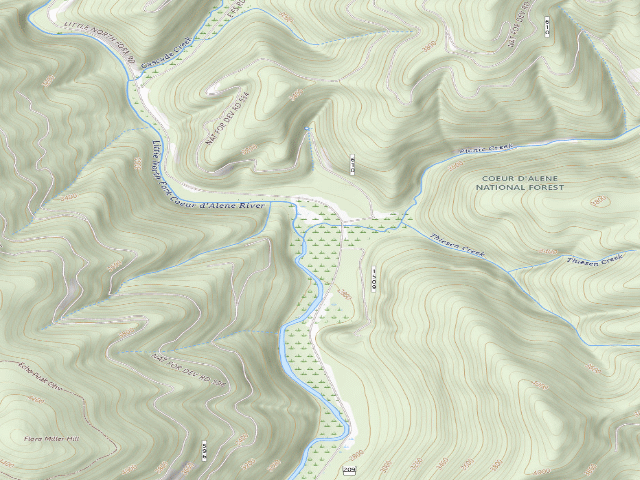USGS topographic map of Fire Prevention Disp. Site #46