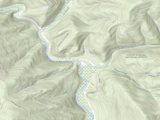 USGS topographic map of Fire Prevention Disp. Site #50