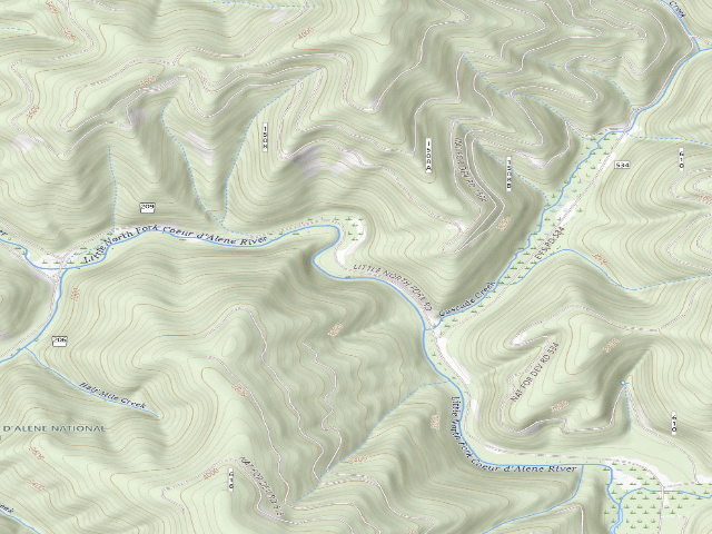 USGS topographic map of Fire Prevention Disp. Site #60