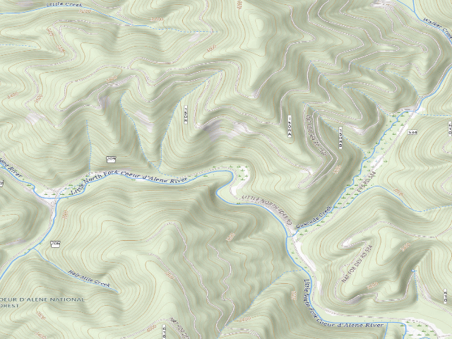 USGS topographic map of Fire Prevention Disp. Site #61