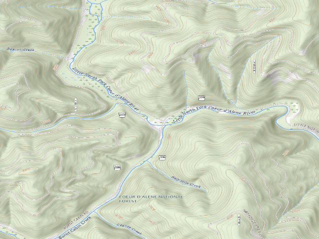 USGS topographic map of Fire Prevention Disp. Site #64