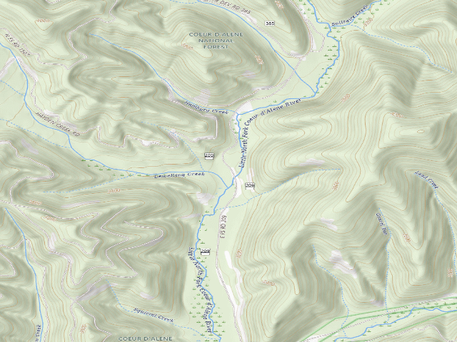 USGS topographic map of Fire Prevention Disp. Site #85
