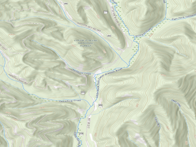USGS topographic map of Fire Prevention Disp. Site #86