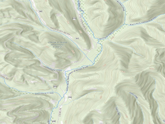 USGS topographic map of Fire Prevention Disp. Site #87