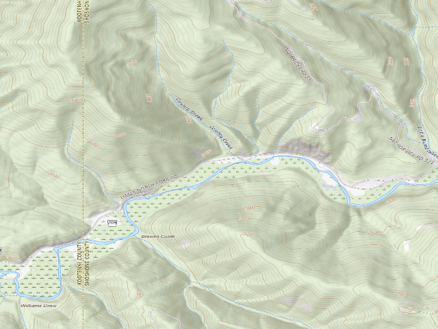USGS topographic map of Fire Prevention Disp. Site #9