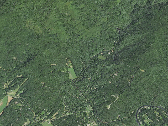 Aerial image of Fires Creek Campground